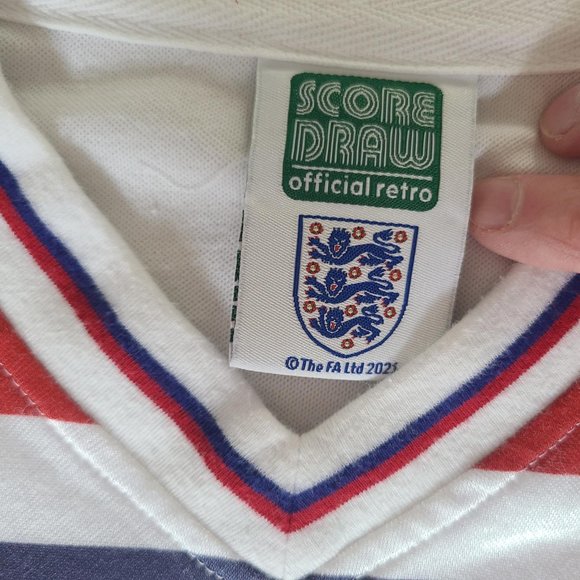 Men’s England 1982 World Cup Retro T-Shirt, Size Medium - Picture 4 of 6